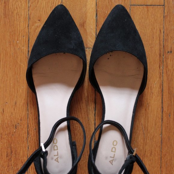 Aldo black suede pointed heels - Picture 3 of 3